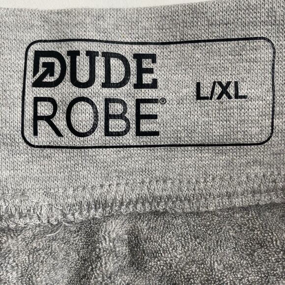 Dude Robe Grey DudePants Terrycloth‎ Lined Luxury Loungewear Pants - L/XL Thick - Picture 3 of 13